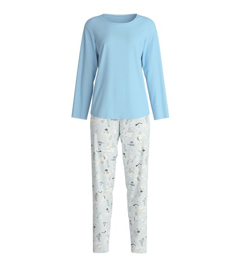 Pyjama femme motifs hivernaux Swiss Resort Cascade Blue