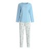 Pyjama femme motifs hivernaux Swiss Resort Cascade Blue