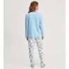 Pyjama femme motifs hivernaux Swiss Resort Cascade Blue