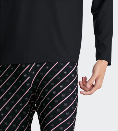 Pyjama homme en coton Bleu/Rose