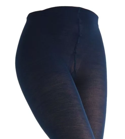 Collant en Laine Mérinos 60% Bleu