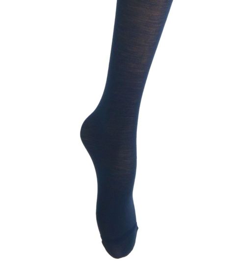Collant en Laine Mérinos 60% 80/100 DEN Bleu