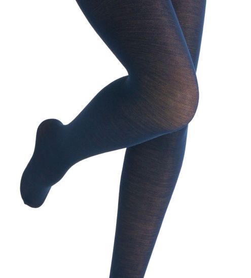 Collant en Laine Mérinos 60% 80/100 DEN Bleu