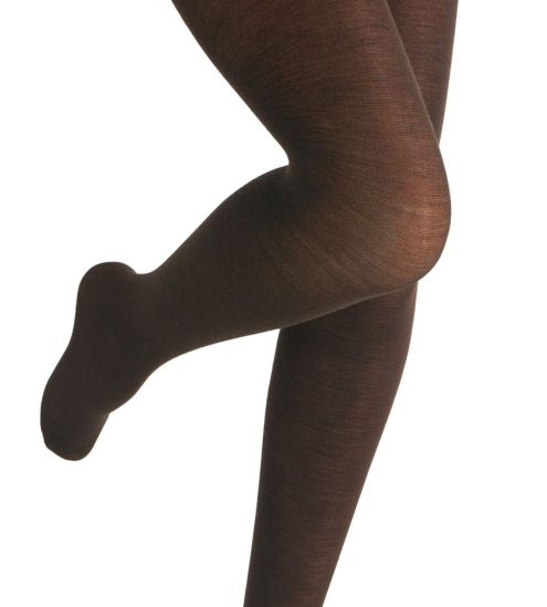 Collant en Laine Mérinos 60% 80/100 DEN Marron