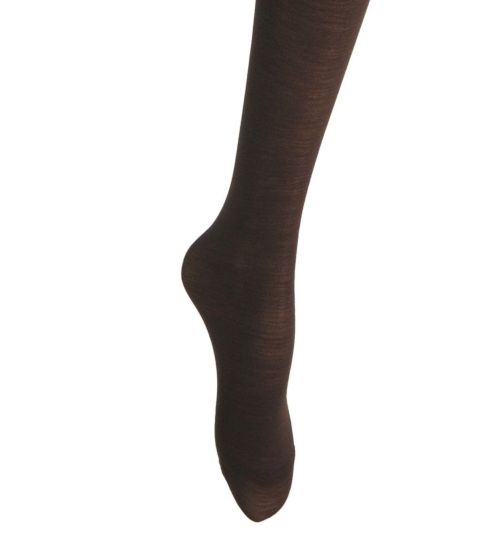 Collant en Laine Mérinos 60% 80/100 DEN Marron