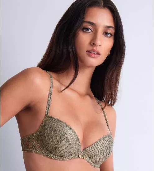 Soutien gorge Plunge à coques Stardust Dream Nile Green