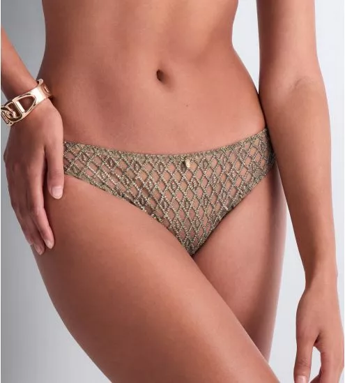 Slip italien vert brodé Stardust Dream Nile Green