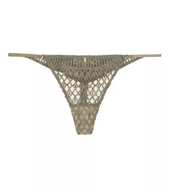 Tanga vert sexy brodé Stardust Dream Nile Green