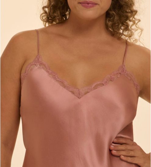 Nuisette en soie Rose Fumé Love Me
