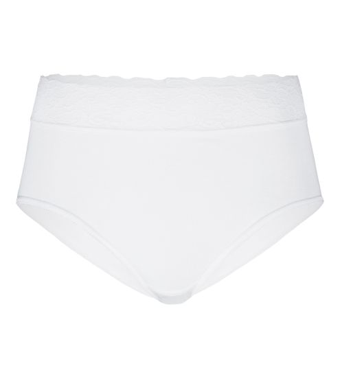 Classic Lace Lace Lycraspitze High Panties White