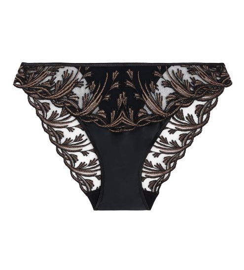 Schwarzer italienischer Slip mit Cirrus Fils Cosmis Romance Black Star