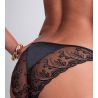 Schwarzer italienischer Slip mit Cirrus Fils Cosmis Romance Black Star