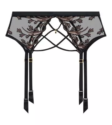 Porte jarretelle noir Cosmic Romance Black Star