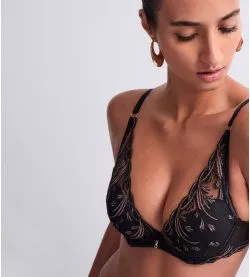 Soutien gorge Plunge Cosmic Romance Black Star