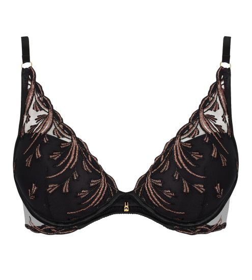 Bra Plunge Cosmic Romance Black Star