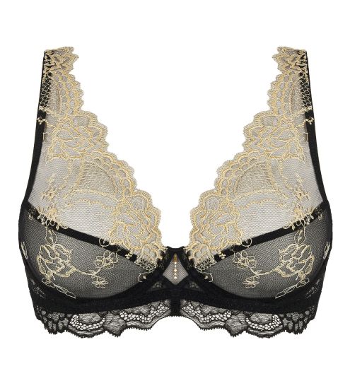 Soutien-gorge triangle Glam avec armatures Sublime en Or Noir Éclat