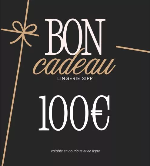 BON CADEAU LINGERIE SIPP 100€
