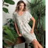Nuisette manche courte femme Échappée Green Toile Green
