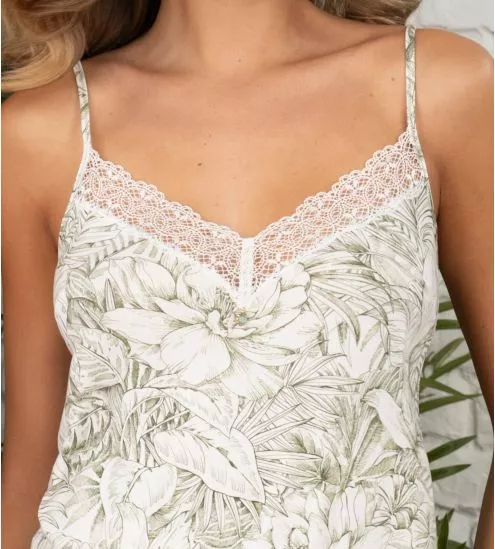 Top caraco femme Échappée Green Toile Green