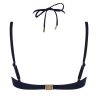 Haut de maillot de bain bandeau blanc et bleu Danse des Vagues