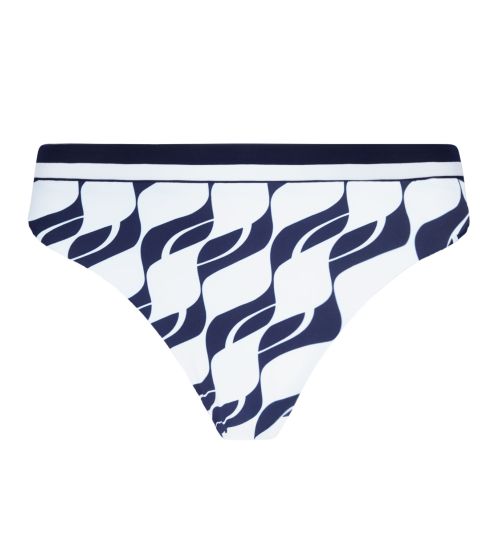 Bas de maillot de bain blanc et bleu Danse des Vagues
