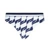 Bas de maillot de bain blanc et bleu Danse des Vagues