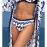 Bas de maillot de bain blanc et bleu Danse des Vagues