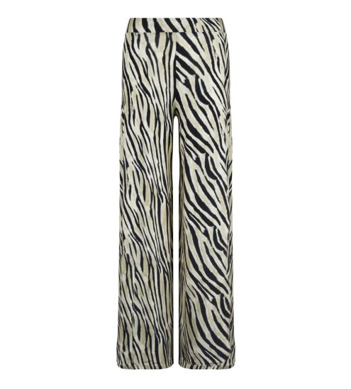 Pantalon fluide imprimé animal La Tigre Blanc
