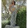 Pantalon fluide imprimé animal La Tigre Blanc