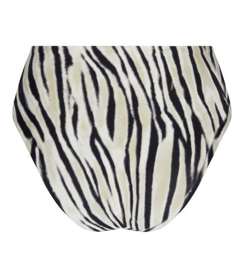 Bas de maillot de bain réversible taille haute La Tigre Blanc
