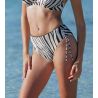 Bas de maillot de bain coulissant grande taille La Tigre Blanc