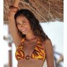 Haut de maillot de bain sans armatures La Melanesia Jaune Banane