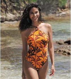 Maillot de bain une pièce nageur La Melanesia Jaune Banane