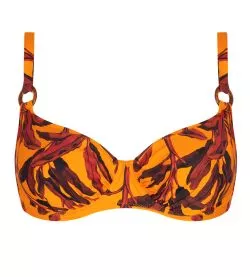 Haut de maillot de bain corbeille fitting grande taille La Melanesia Jaune Banane