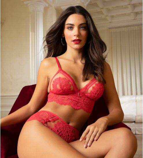 Shorty sexy Désirs de Venise Grenat Venise