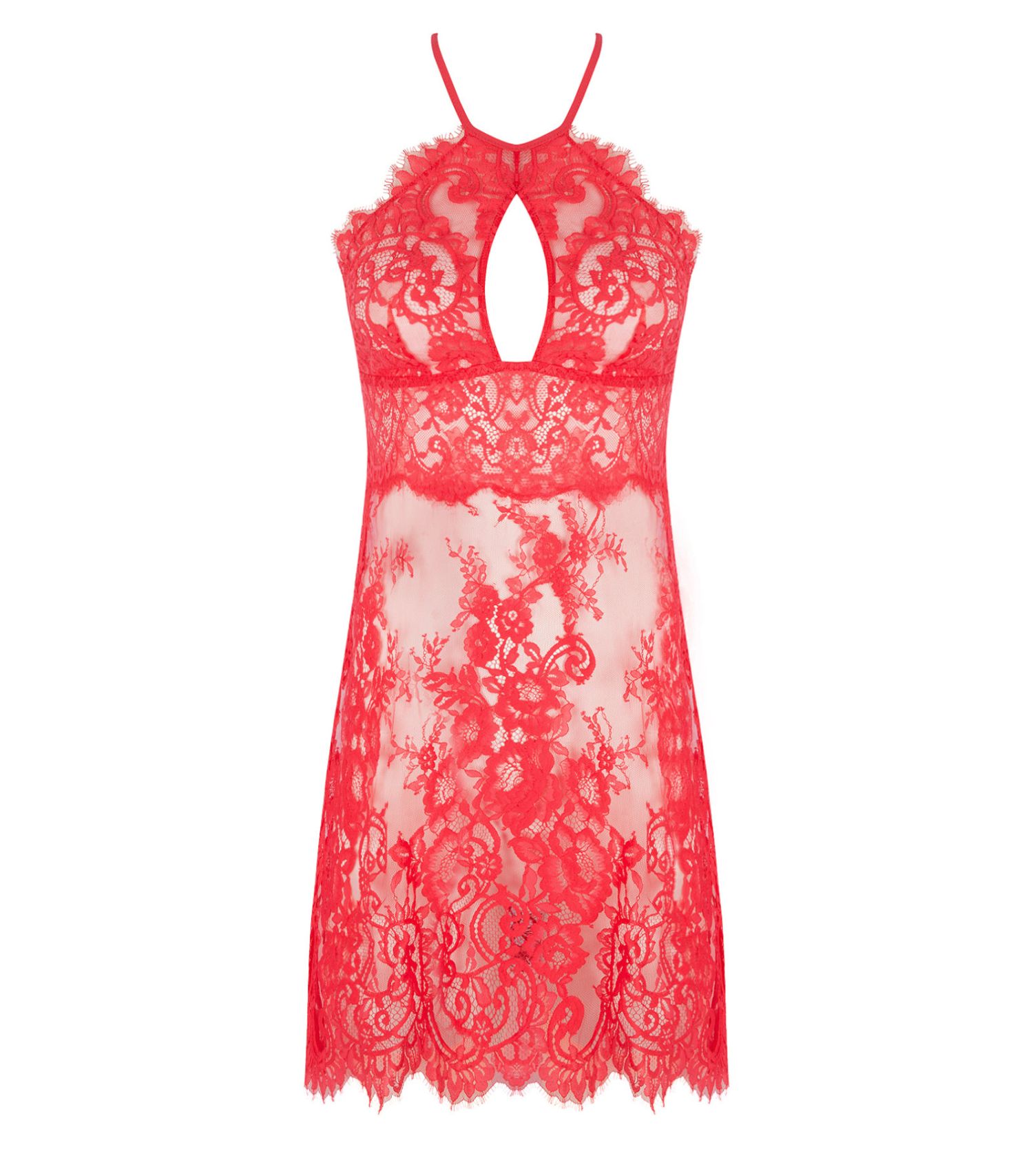 Robe Lolita Baby Doll En Dentelle Rouge - Taille Unique ? - Neuf Sans étiquettes - Soirée Sexy