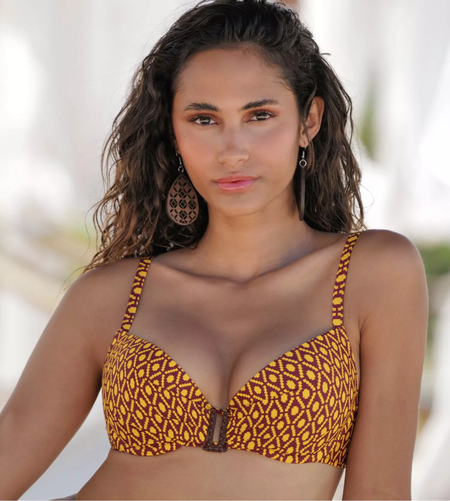 Haut de maillot de bain push up La Papoue Jaune