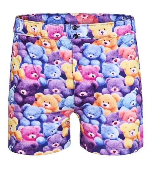 Caleçon parachute imprimé oursons multicolore Teddybear