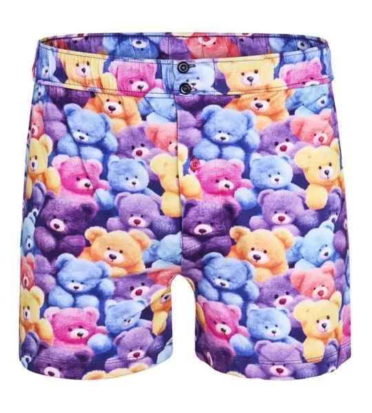 Caleçon parachute imprimé oursons multicolore Teddybear