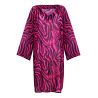 Kaftan de plage Malabo Hot Pink Zebra