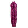 Paréo zébré rose et noir Malabo Hot Pink Zebra