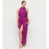 Paréo zébré rose et noir Malabo Hot Pink Zebra
