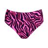 Bas de maillot taille haute grande taille Malabo Hot Pink Zebra