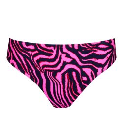 Bas de maillot de bain grande taille Malabo Hot Pink Zebra