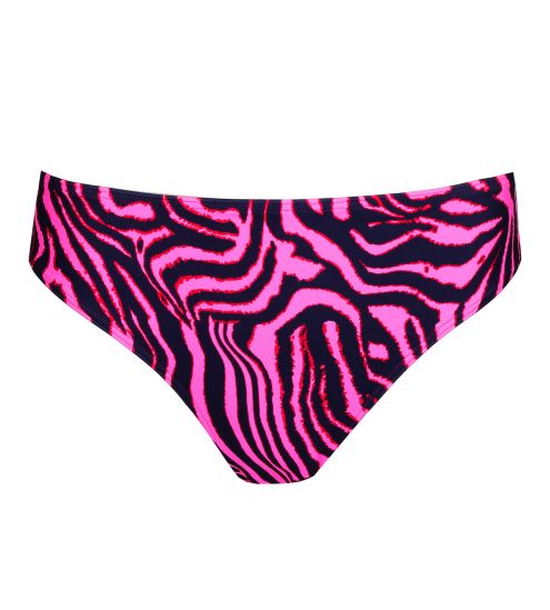 Bas de maillot de bain grande taille Malabo Hot Pink Zebra