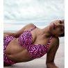 Haut de maillot de bain grande taille emboîtant Malabo Hot Pink Zebra