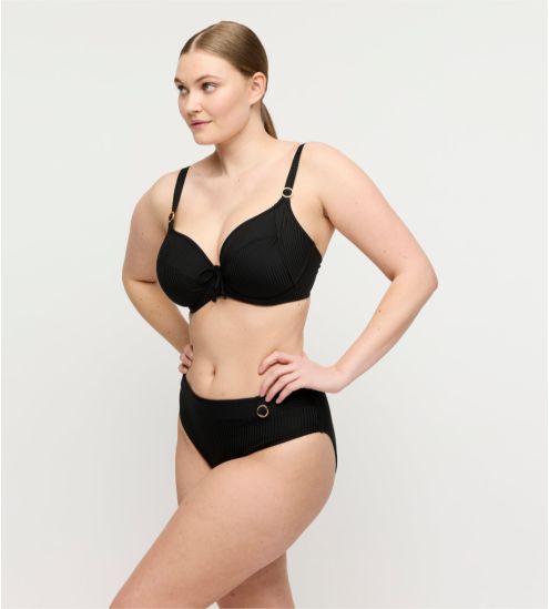 Haut de maillot de bain emboîtant noir Delray