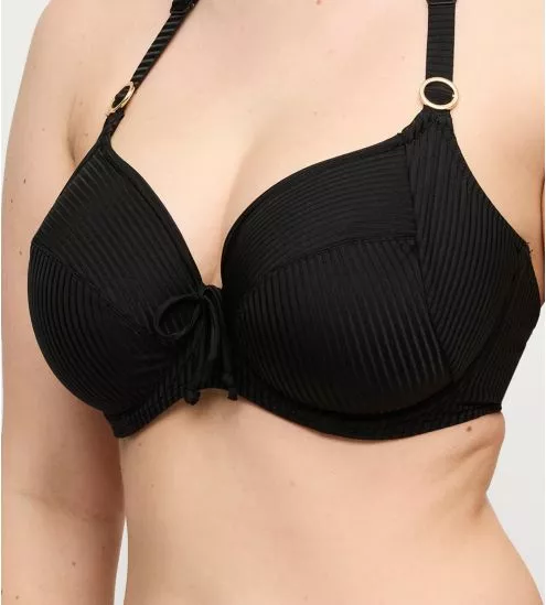 Haut de maillot de bain emboîtant noir Delray