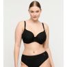 Haut de maillot de bain emboîtant noir Delray