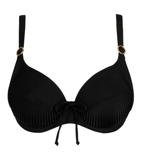 Haut de maillot de bain emboîtant noir Delray